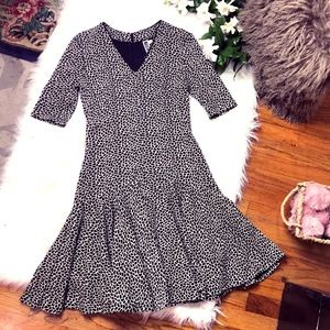 Julian Taylor Workwear Fit&Flare V Leopard Dress 6